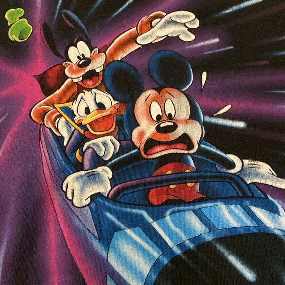 VTG Disney Space Mountain T Shirt - Picture 3 of 10